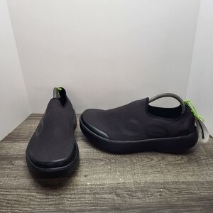 Oofos OOmg eeZee Low Shoes Mens Size 11.5 Comfort  Sneaker Recovery Black New